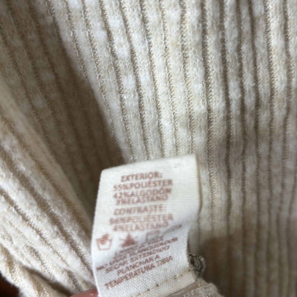 Hem & Thread Cream and Olive Long Sleeve knit top - Picture 8 of 8